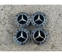 4 X ORIGINAL Mercedes-Benz cubierta de cubo de rueda A2224002200 75 mm NUEVO