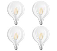 4 x Osram LED Filamento G125 Globo 4W=40W E27 Clara 470 lm 2500-3000K