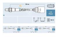4 x Sonda lambda FAE para AUDI, SEAT, SKODA, VW A3 8L, BORA, BORA 1, BORA