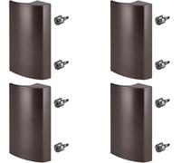 4 x SOTECH manilla para puerta de balcón SEJA II aluminio marrón 85 x 40 x 20 mm manilla para puerta de patio