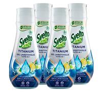 4 x Svelto Titanium Gel Todo en 1 para lavavajillas - 4 frascos de 640 ml