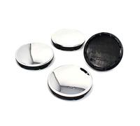 4 x Tapas del buje para llanta diámetro de 56 mm o 60 mm Universal tapacubo Aluminio para Centro de Rueda Accesorios para Coche (Cromo, 56mm Ø)