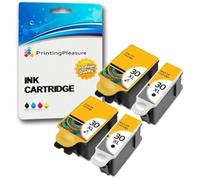 4 XL Compatibles Kodak 30XL Cartuchos de Tinta para Kodak ESP C100, C110, C115, C300, C310, C315, C330, C360, 1.2, 3.2, 3.2S, Office 2100, 2150, 2170 AIO, Hero 2.2, 3.1, 4.2, 5.1 | 30B, 30CL