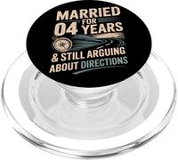 4 Year Of Marriage - 4 years marriage anniversary for him PopSockets PopGrip para MagSafe