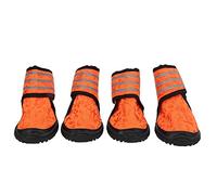 4 Zapatos para Mascotas, Botas Antideslizantes y Transpirables para Perros, Zapatos para Perros al Aire Libre con Correas Reflectantes, Material de Malla Suave y Suela de Goma (55 Yardas)