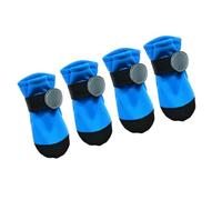 4 zapatos para perros con suela de goma suave reflectante, resistentes al agua, protectores de patas para razas pequeñas, actividades al aire libre, equipo de paseo para perros