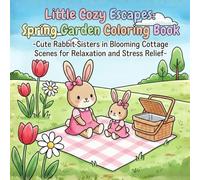 うさぎ姉妹のコージーぬりえ 春のガーデン塗り絵ブック: リラックスできるかわいい塗り絵40ページ 大人も子どもも楽しめる癒しのぬりえ (Little Cozy Escapes)