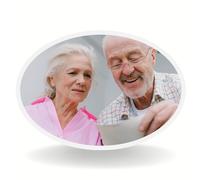 40.6 cm Azulejo Conmemorativo Personalizado para Lápida - Foto en Cerámica Impermeable para Decoración de Tumbas - Imagen de Porcelana Resistente a los Rayos UV - Placa Funeraria para Cementerio