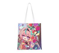 40.6 X 38.0 cm Canvas Totes Hand Shopping Bag With All Role's Print Genshin Impression For Daily Impact Shopping Shoulder Bag , Electro-varesa, 40.6 X 38.0 cm