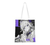 40,6 x 38,0 cm Canvas Totes Hand Shopping Bag With All Role's Print Zenless Zone Zero Impression For Daily Shopping Shoulder Bag , Ether-vivian, 40.6 X 38.0 cm