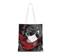 40,6 x 38,0 cm Canvas Totes Hand Shopping Bag With All Role's Print Zenless Zone Zero Impression For Daily Shopping Shoulder Bag , Fire-lighter, 40.6 X 38.0 cm