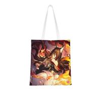 40,6 x 38,0 cm Canvas Totes Hand Shopping Bag With Honkai Star Rail All Role's Print Impression For Daily Shopping Shoulder Bag , Fuego de escape, 40.6 X 38.0 cm