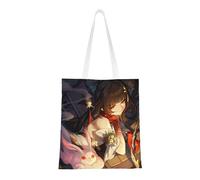 40,6 x 38,0 cm Canvas Totes Hand Shopping Bag With Honkai Star Rail All Role's Print Impression For Daily Shopping Shoulder Bag , Fire-lingsha, 40.6 X 38.0 cm