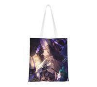 40,6 x 38,0 cm Canvas Totes Hand Shopping Bag With Honkai Star Rail All Role's Print Print For Daily Shopping Shoulder Bag , Ice-the Herta, 40.6 X 38.0 cm