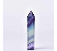 40-80 mm Cristal natural Fluorita de color Prismas hexagonales Punto de cristal Piedra de energía curativa Obelisco Varita de tratamiento Regalo de piedra-entrega aleatoria_50-60 mm