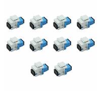 40 adaptadores de fibra óptica, acoplador de fibra óptica SC/UPC, adaptador de módulo de panel, marco de red de brida para cajas de bajo voltaje del hogar, conexión a Internet de red