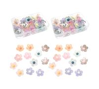 40 Alfileres De Flores, Alfileres Lindos, Alfileres Creativos, Alfileres Decorativos, Alfileres De Tablón De Anuncios, Alfileres De Pared De Fotos