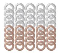 40 Anillos para Barra de Cortina, Arandela y Accesorio para Ducha, Juego de Relleno, Anillo de Plástico para Baño