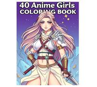 40 Anime Girls Coloring Book: 40 Anime Characters Girls for Teens Coloring Book