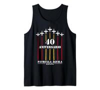 40 Aniversario Patrulla Águila Aviones Bandera Española Camiseta sin Mangas