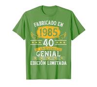 40 Años Cumpleaños Hombres Mujeres Fabricado En 1985 Camiseta, Hombre, Hierba, XXL