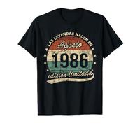 40 Años Cumpleaños Las Leyendas Nacen Agosto 1986 Retro Camiseta