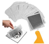 40 atrapa pelos Ducha, 15 x 15 cm Rejilla desague Ducha, Filtro desague duchas, colador para el Pelo, bañera, Lavabo, colador desechable, colador de desagüe de baño, Cocina