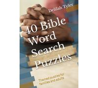 40 Bible Word Search Puzzles: Themed puzzles for families and adults