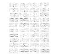 40 Bisagras para Aviones RC, Bisagras con Pasadores RC, Bisagras de Plástico para Avión de Control Remoto, Piezas de Ala de Avión Modelo, Piezas de Avión RC, Modelo de Avión, Piezas de(Pequeño)