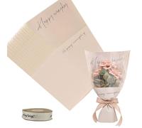 40 bolsas de embalaje de flores para ramos de flores de 11 x 5.1 x 17.3 pulgadas. Múltiples fundas de ramo de flores, día de San Valentín, boda, día de la madre, bolsas de papel kraft transparente
