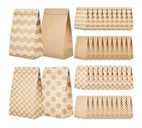 40 bolsas de regalo de cumpleaños, 23,3 x 13 cm, bolsas de papel grandes para regalos de cumpleaños infantiles, bolsas de regalo de cumpleaños para mujeres, hombres, amigas, niños, bolsas de regalo