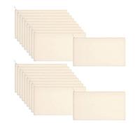 40 Bolsas Lona para LáPices, Bolsas Maquillaje Cremallera, Bolsas Bricolaje para Manualidades Blanco, Bolsas Almacenamiento Estacionarias para ArtíCulos Tocador Multiusos (Beige)