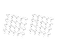 40 Cierres de Bolsa, Llavero, Ganchos para Llavero, Clips de Gatillo Giratorios, Aleación de Zinc para Llaves de bolsos(32mm)