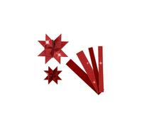 40 cintas de papel rojo 'Creativ Company' para crear 10 estrellas de 6.5 y 11.5 cm
