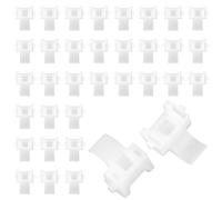 40 Clips de Bisagra de Gabinete, Clips Restricción Bisagra Gabinete para Bisagras Grass TEC 864, Mini Clips Restricción Ángulo de Bisagra Invisible para Cocina y Hogar (Blanco)