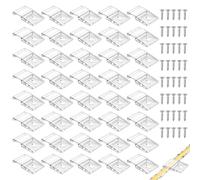 40 clips de fijación transparentes para válvulas luminosas, fijación adecuada con tornillos seguros para tiras LED de 10 mm IP30/IP65 2-4 pines para instalación interior