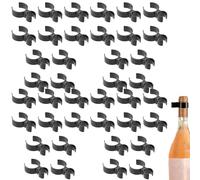 40 clips para botellas de champán - Clips para bengalas para botellas - Clips de seguridad para bengalas de champán | Para velas, suministros para fiestas de bodas y Navidad.