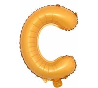 40 cm naranja alfabeto letras C globos aluminio colgante película globo boda fiesta de cumpleaños decoración banner globos