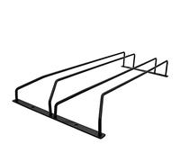 40 cm Soporte para Copas de Vino, Negro Organizador Cocina, con 2 Rieles,Portavasos/Sostenedor