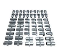 40 conectores macho + 20 conectores hembra M10x1 para manguera de freno de 4,75 mm estruendo DIN de cuello batido macho kit de freno 3/16" DIN/ISO 1651