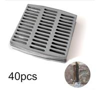 40 cubiertas apilables de acero inoxidable para agujeros de drenaje de pared de ladrillo, protección robusta contra plagas