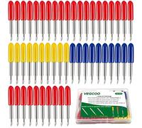40 cuchillas de corte de repuesto compatibles con Cricut Explore Air 2/Air 3/Maker 3/Expresión, cuchillas de corte de 30/45/60° grados, cuchillas de repuesto Cricut Accesorios (40 piezas)