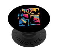 40 Cumpleaños Lectura de Libros Bookworm Amante de Libros Niñas PopSockets PopGrip Adhesivo