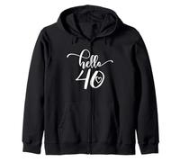 40 cumpleaños para Mujeres, Hola 40, Cuarenta, 40 años, Lindo Sudadera con Capucha