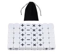 40 dados de enseñanza, 16 mm, operación matemática, dados de ayuda para el aprendizaje en el aula para matemáticas, enseñanza, escuela, aula, suministros