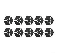 40 elevadores hexagonales componibles para macetas diseñados para asegurar macetas de varios estilos, promover el drenaje y minimizar la suciedad