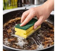 40 esponjas de limpieza con fieltro abrasivo extrafuerte, ideal para ollas, sartenes y suciedad persistente
