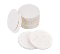 40 esponjas faciales pequeñas y redondas, esponjas de maquillaje comprimidas, almohadillas de esponja de lavado facial, esponjas exfoliantes, esponjas de limpieza cosmética, esponjas de eliminación de