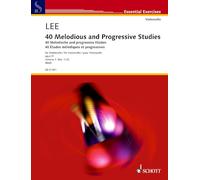 40 Études mélodiques et progressives: Nos. 1-22. Vol. 1. op. 31. cello.