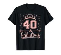 40 fabulosas niñas de 40 años de edad, feliz cumpleaños número 40, mujer Camiseta